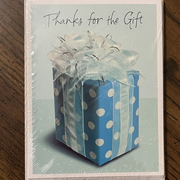 Tender Thoughts 8 Thank You Notes & Envelopes Thanks For The Gift W/ Checklist - Picture 3 of 3
